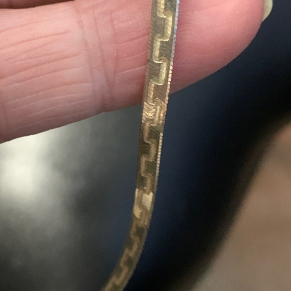 Sterling Herringbone Necklace - Picture 5 of 9